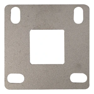 Gelændersøjle sokkel til svejsning 100x100 mm – system 40x40, rustfrit stål AISI 304