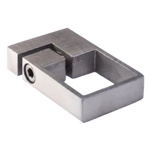 PSG sidemontering spændeklemme til 40x40 mm profil – rustfrit stål AISI 304 satineret