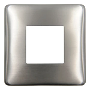 Firkantet maskerende roset 90×90 mm til gelænderprof 40×40 – rustfrit stål AISI 304 satin