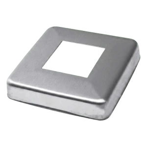 Afsluttende roset til profil 40x40 mm – rustfrit stål AISI 304 satin