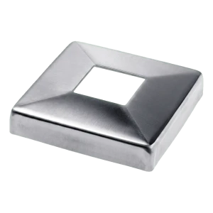 Firkantet maskeringsroset til 40x40 mm profil – rustfrit stål AISI 304 satin