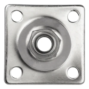 PSG hængselsplade justerbar M16 80×80 mm – rustfrit stål AISI 304