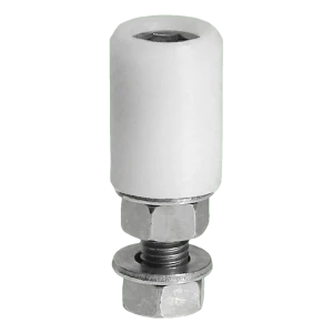 PSG portrulleføringsskinner FI 43 mm hvid med skruebeslag M16