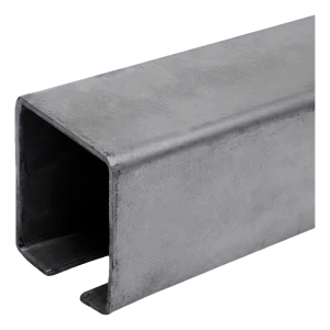 PSG køreskinne C-profil stål til skydporte 80×80 mm – 7000 mm