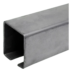 PSG køreskinne til skydporte – stålprofil 70×70 mm, L=6000 mm