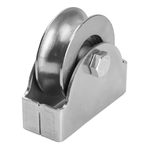 PSG portrullehjul "O" ø 88 mm til rund skinne 3/4" – galvaniseret