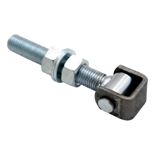 Justerbart stålhængsel M20 til sidehængte porte – galvaniseret, L150 mm 001-350 (1)